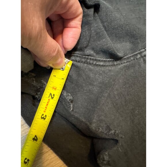 Signature By Levi Strauss & Co. Heritage High-Rise Black Denim Shorts Size 12 W3 - Picture 9 of 9